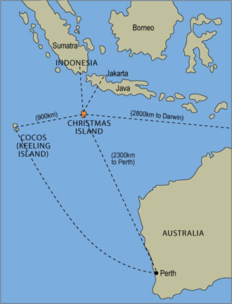Christmas Island global position